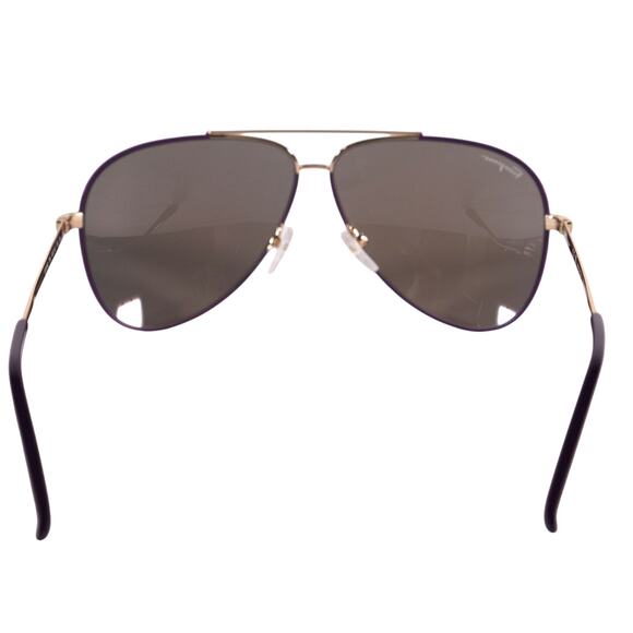 Ferragamo Aviator Sunglasses - Shiny Light Gold / Purple Gradient - NWT - Picture 8 of 9